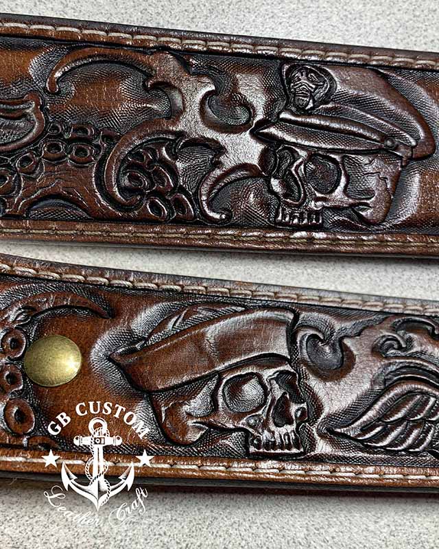 Traditional Officer and Enlisted skulls